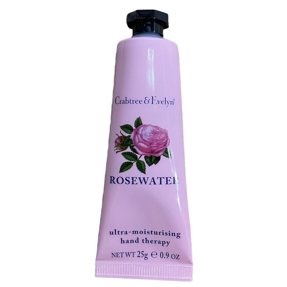 Crabtree &  Evelyn Rosewater Ultra Moisturizing Hand‎ Therapy 0.9oz 25g NEW